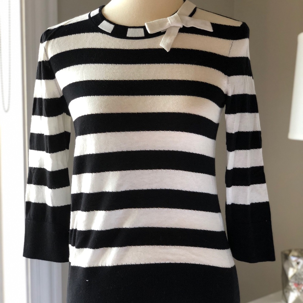 Kate Spade Striped Sweater w/Bow